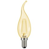 Лампа светодиодная филаментная General (свеча на ветру золотая) 7Вт., Нейтральный белый свет, цоколь Е14, 649930