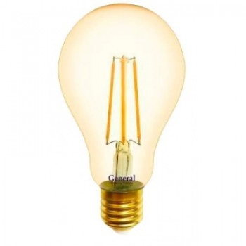 Лампа светодиодная филаментная General (грушевидная золотая) 13Вт., Тёплый белый свет, цоколь Е27, 655318